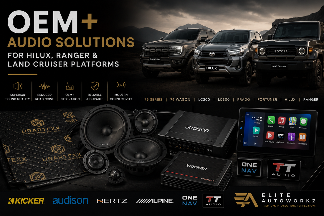 OEM+ Audio Solutions for Hilux, Ranger & Land Cruiser Platforms